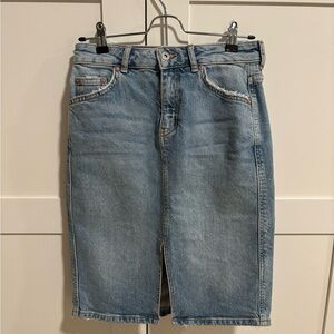 Anthropologie Denim Skirt